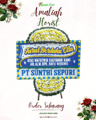 Papan Bunga Duka di Porong